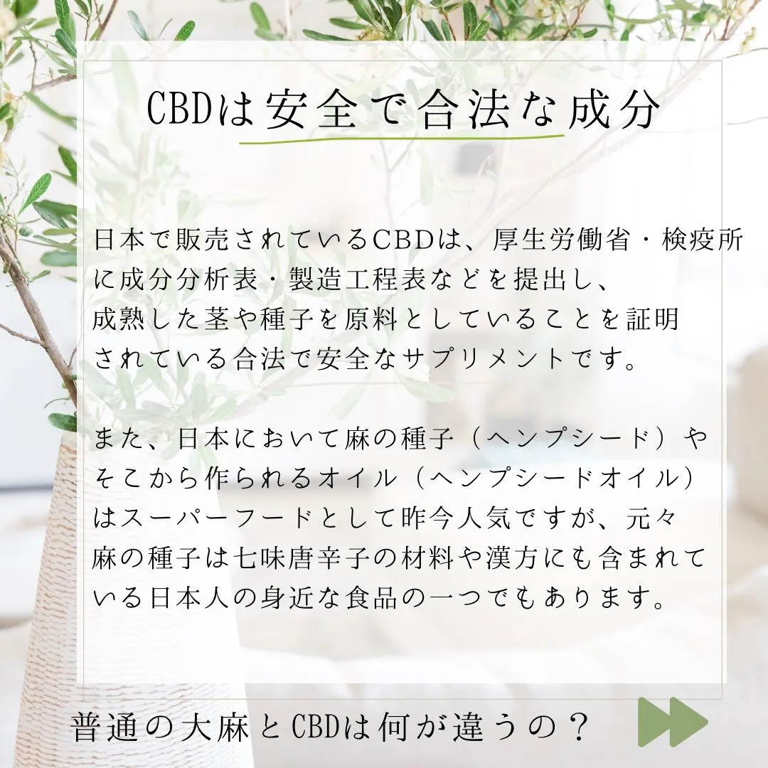 ●CBDって何ですか？
